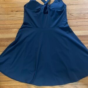 Cross cross tennis blue dress